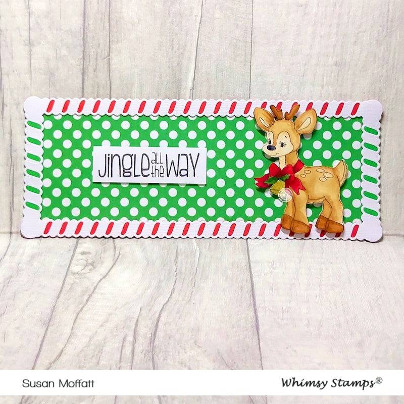 Christmas Deer - Digital Stamp - Whimsy Stamps