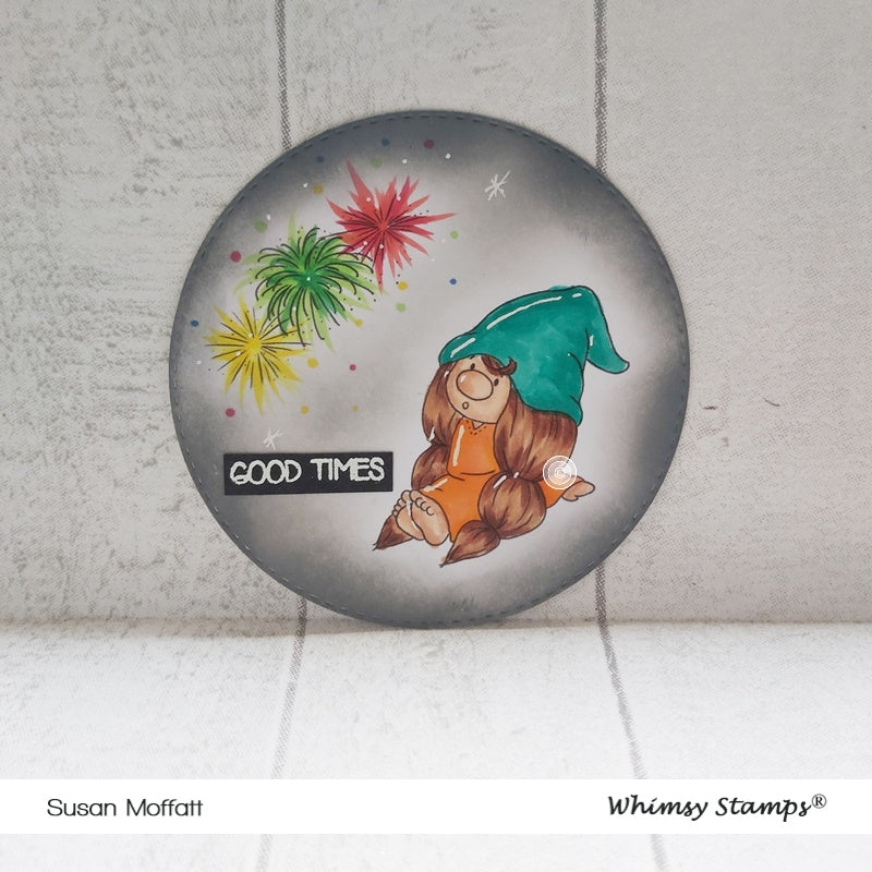 Gnome Summer Celebration - Digital Stamp - Whimsy Stamps