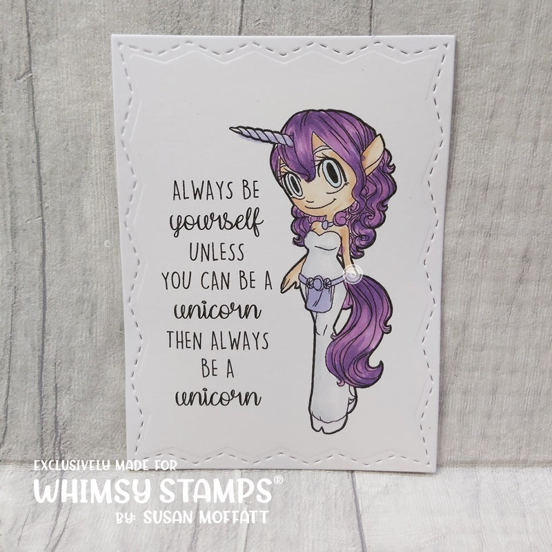 Unicorn Mae - Digital Stamp - Whimsy Stamps
