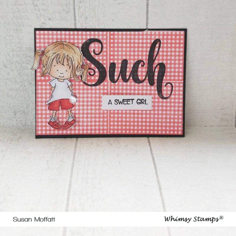 Pigtail Gabby - Digital Stamp - Whimsy Stamps