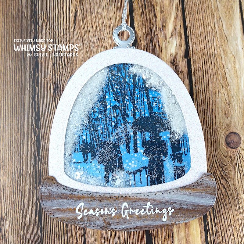 **NEW Blissful Winter Rubber Cling Stamp - Whimsy Stamps