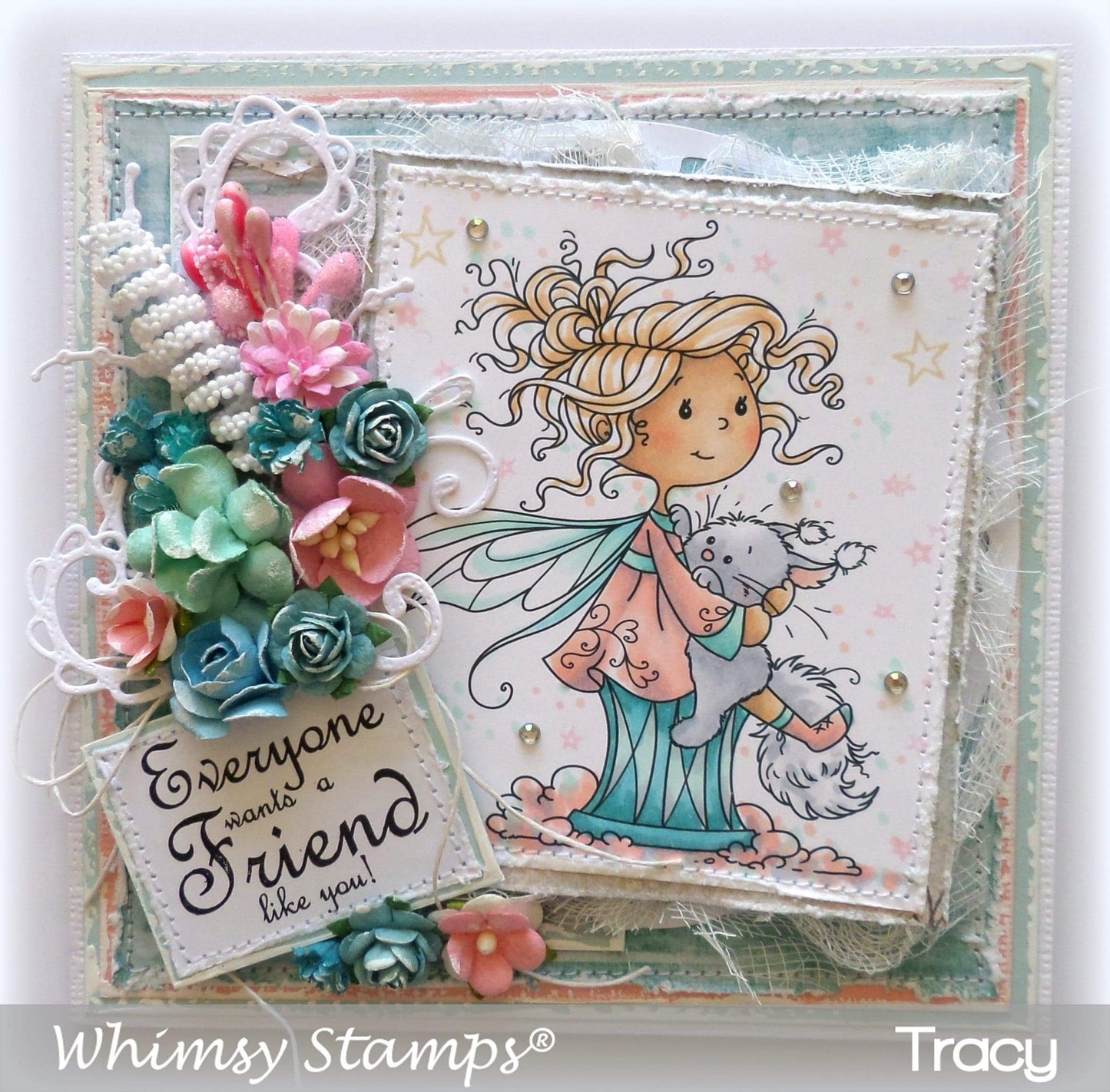 Hold You Close - Digital Stamp - Whimsy Stamps