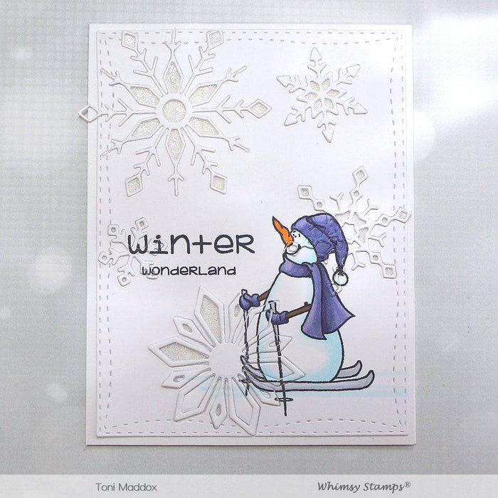 Elegant Snowflakes and Border Die - Whimsy Stamps