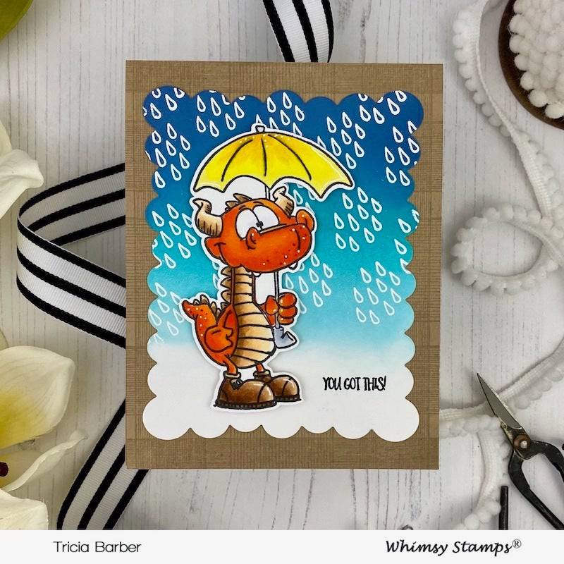 FaDoodles Frames Scalloped Rectangles Die Set - Whimsy Stamps