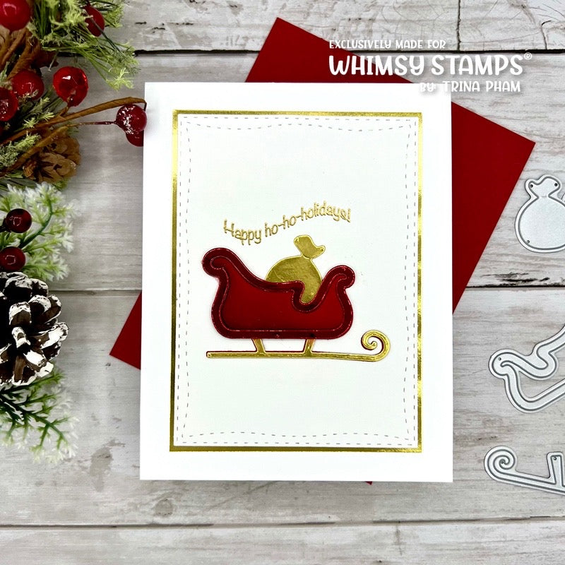 **NEW Santa's Sleigh Mini Accessories 1 Die Set - Whimsy Stamps