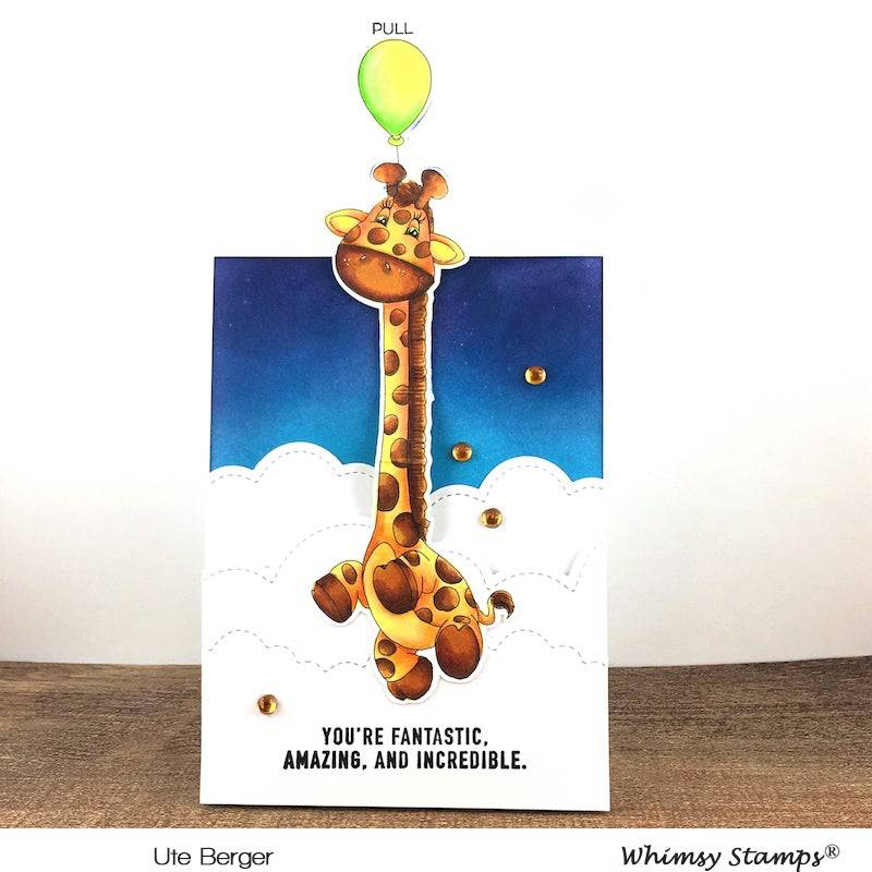 Stretchy Giraffe - Digital Stamp - Whimsy Stamps