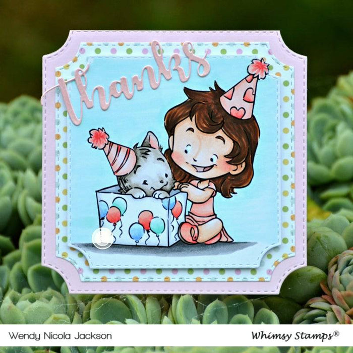 Cinnamon's Present - Digital Stamp - Whimsy Stamps