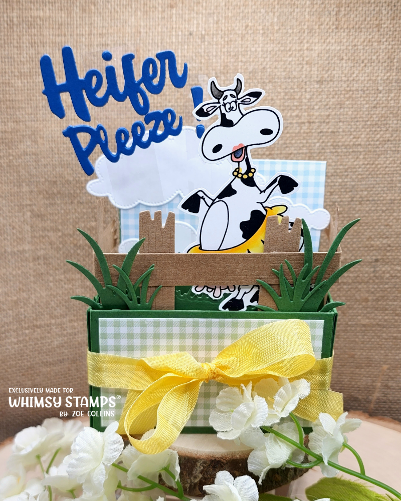 *NEW Heifer Pleeze! Word Die - Whimsy Stamps