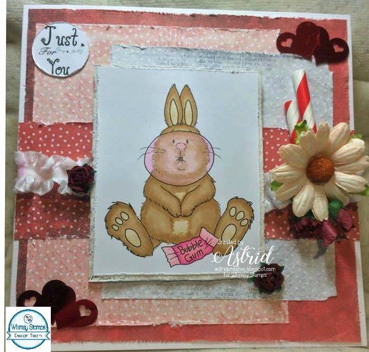 Bubble Gum Bun - Digital Stamp - Whimsy Stamps