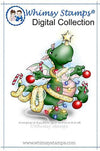 Bart Loves Christmas - Digital Stamp - Whimsy Stamps