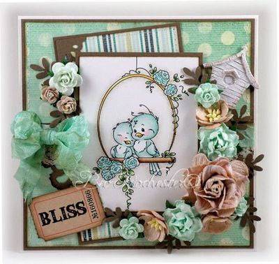 Bird Swing - Digital Stamp - Whimsy Stamps