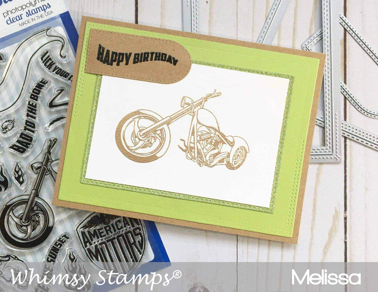 Biker Bad to the Bone Clear Stamps
