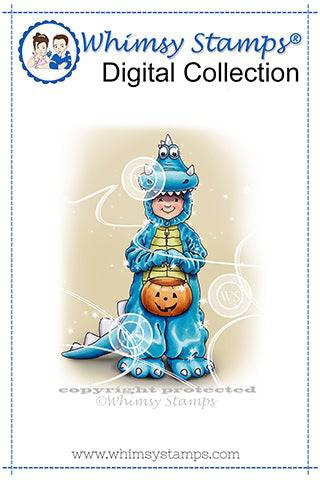 Bobby's Halloween - Digital Stamp - Whimsy Stamps