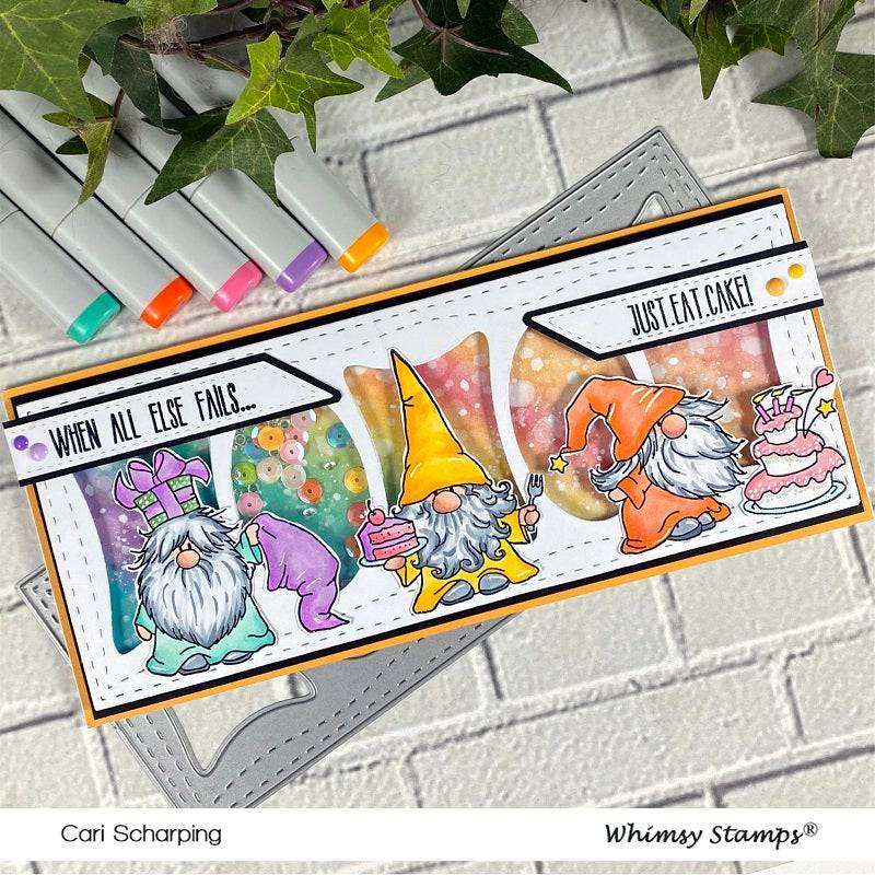 Gnome Birthdays Clear Stamps - Whimsy Stamps