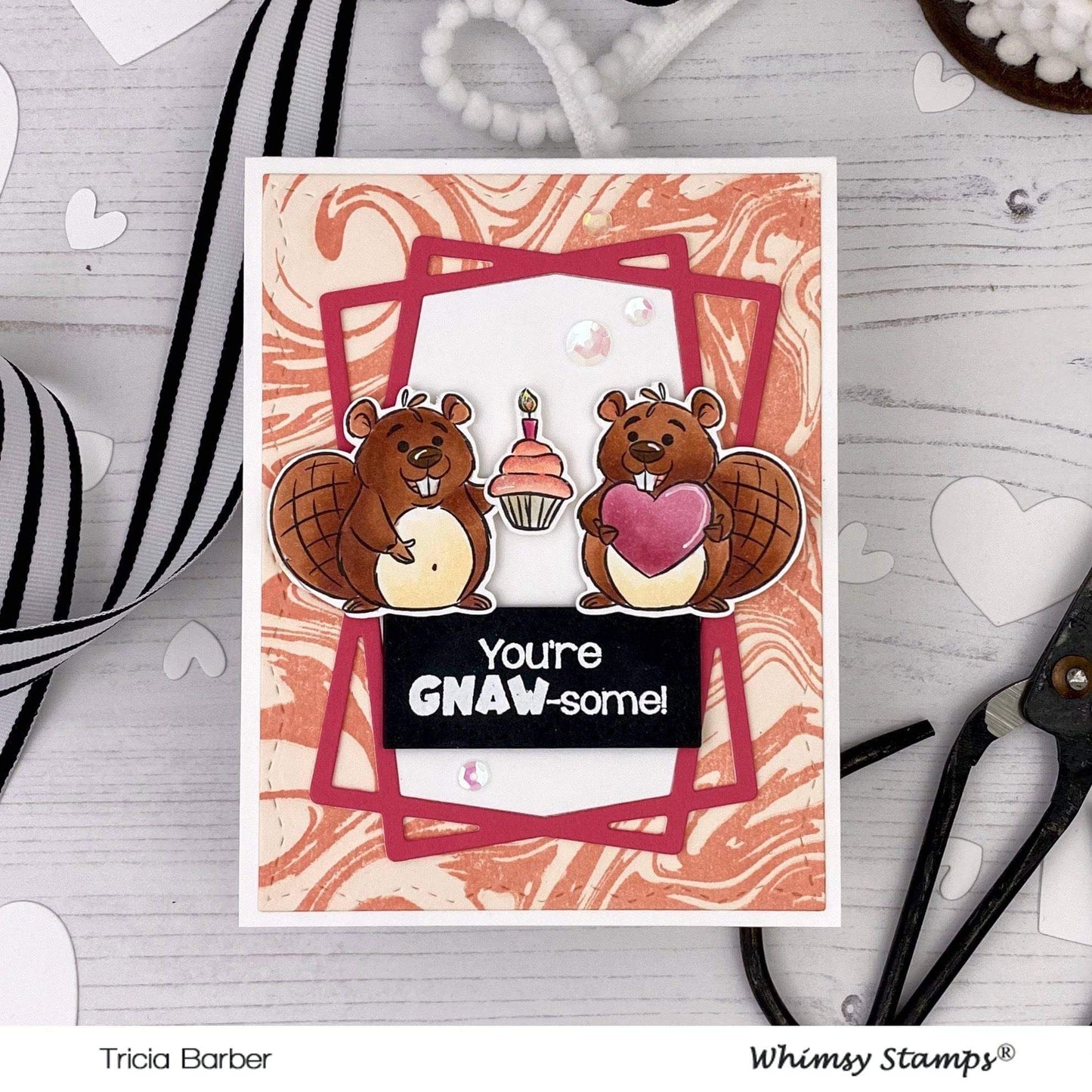Connected Rectangle Frame Die - Whimsy Stamps