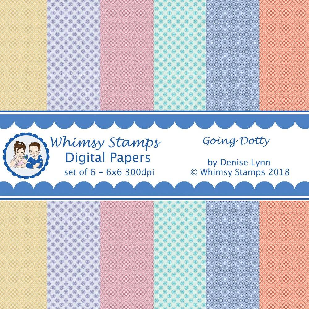 Going Dotty Papers - Digital Papers - Whimsy Stamps