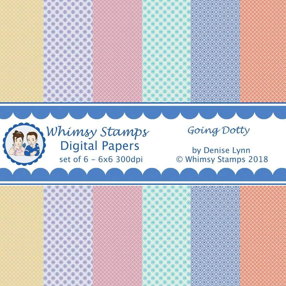 Going Dotty Papers - Digital Papers - Whimsy Stamps