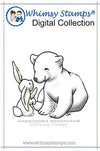 Hare Bear Friends - Digital Stamp - Whimsy Stamps