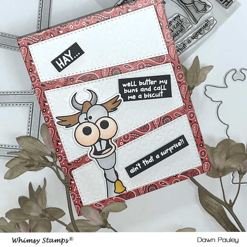 **NEW Hee Haw Clear Stamp and Die Combo - Whimsy Stamps