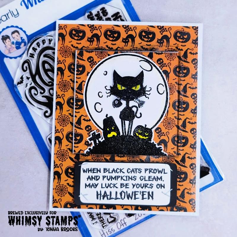 **NEW ATC Hiss Off Clear Stamps - Whimsy Stamps