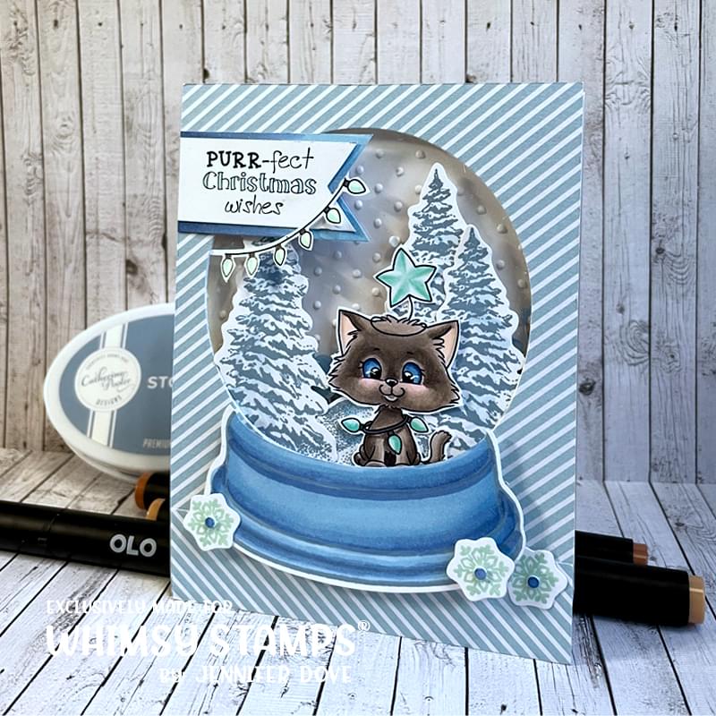Holiday Snowglobe Outlines Die Set - Whimsy Stamps