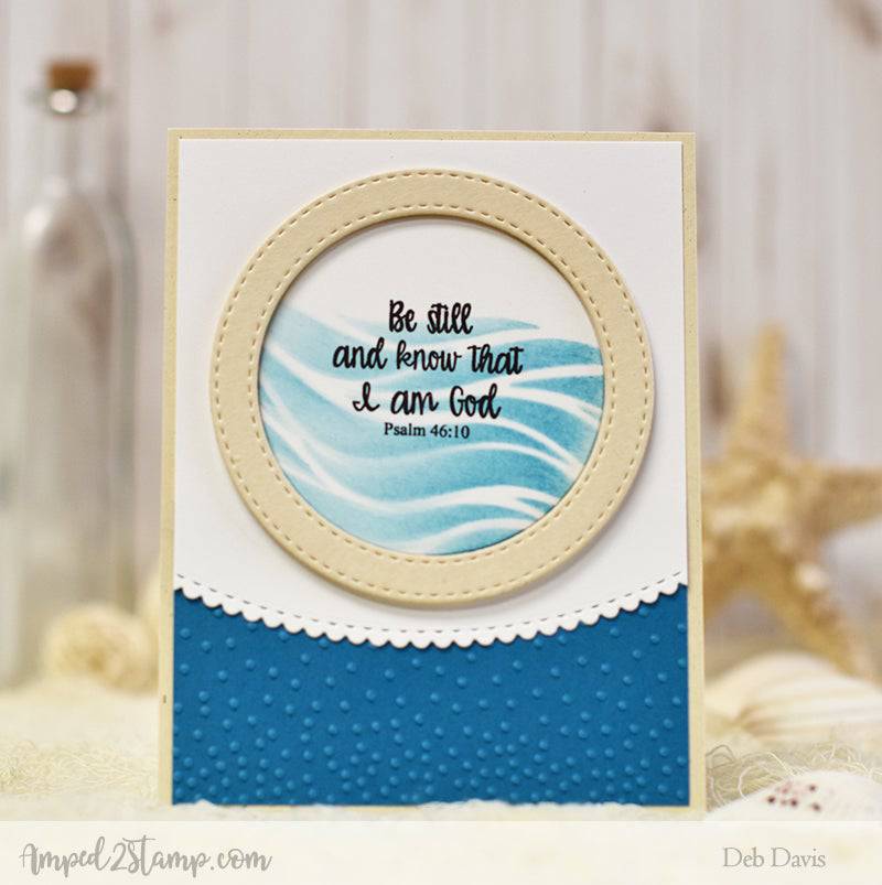 Stained Glass Scripture Sentiments Clear Stamps - Whimsy Stamps