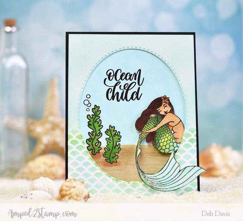Mermaid Scales Stencil