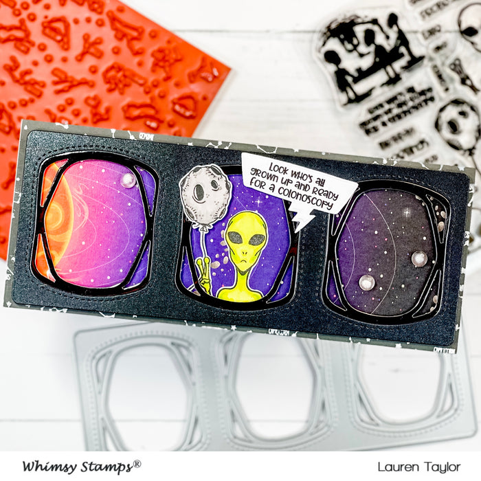 **NEW Black Hole Clear Stamps - Whimsy Stamps