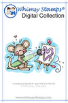 Little Art Mouse - Digital Stamp - Whimsy Stamps