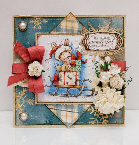 Christmas Bunny - Digital Stamp - Whimsy Stamps