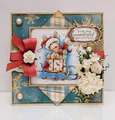 Christmas Bunny - Digital Stamp - Whimsy Stamps