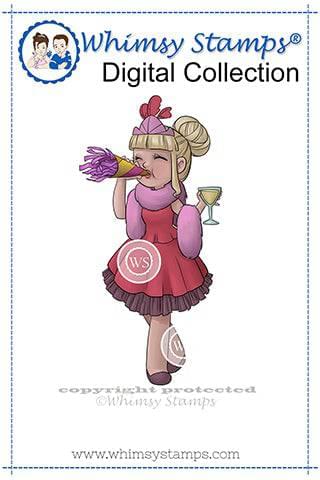 Party On Mae - Digital Stamp - Whimsy Stamps