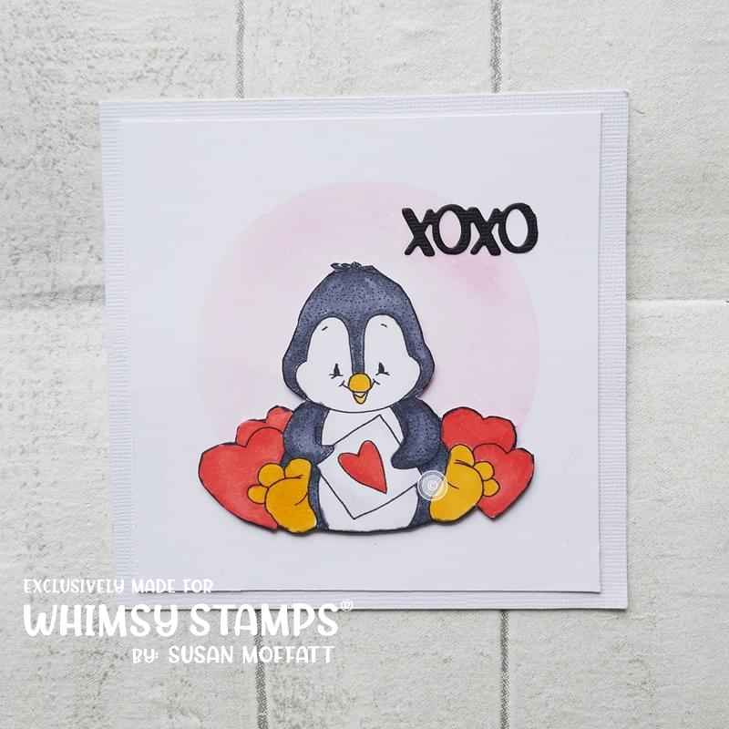 Penguin Valentine - Digital Stamp
