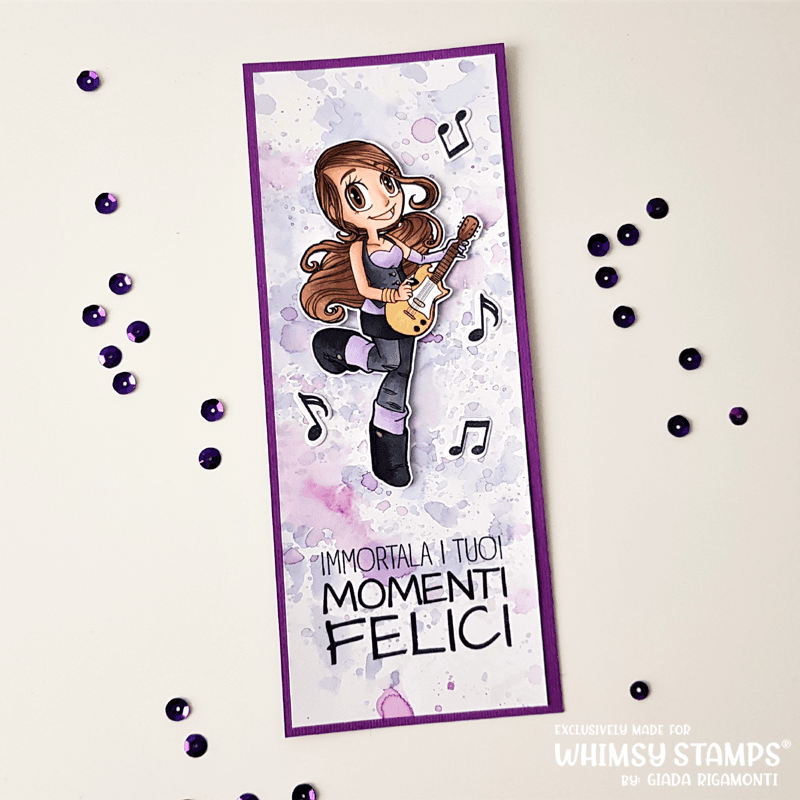 Rocker Mae - Digital Stamp - Whimsy Stamps