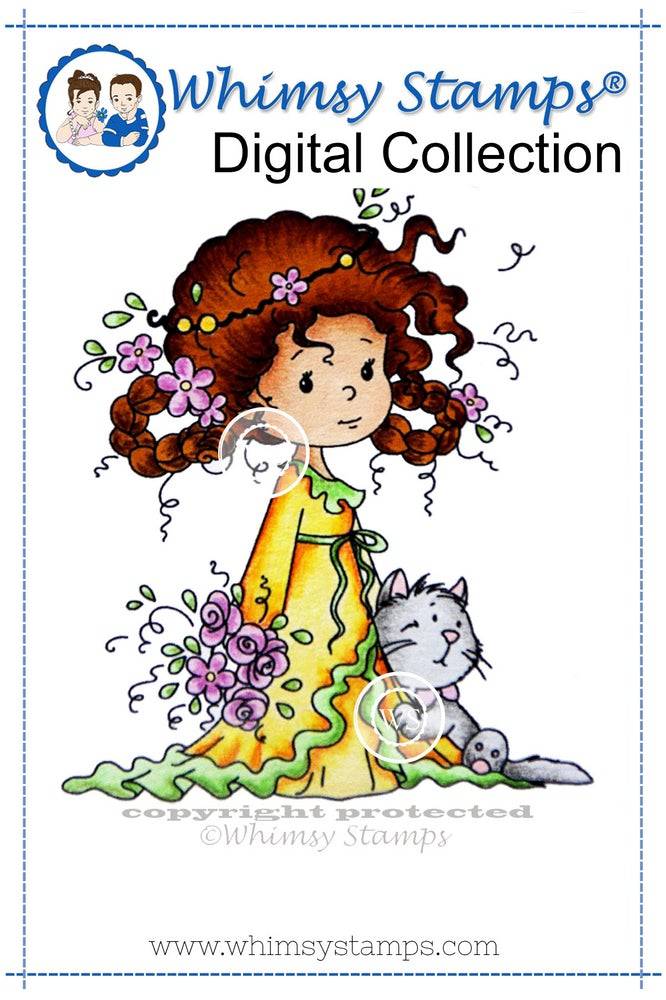 Rose and Felix - Digital Stamp - Whimsy Stamps