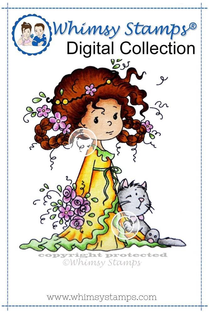 Rose and Felix - Digital Stamp - Whimsy Stamps