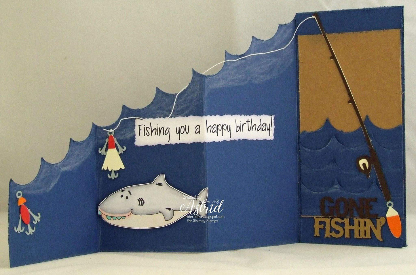 Shark Shawn - Digital Stamp - Whimsy Stamps