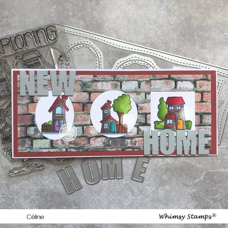 Slimline Card Builder Die - Whimsy Stamps