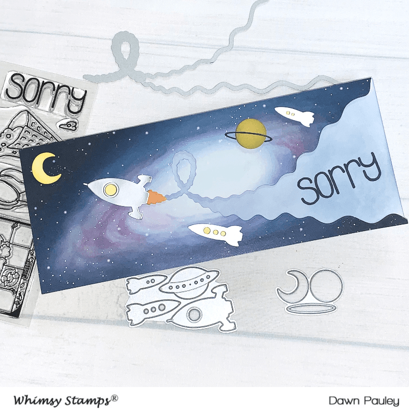 **NEW Slimline Paper Pack - Nebula - Whimsy Stamps