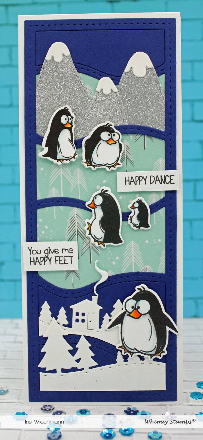 Slimline Waves Die - Whimsy Stamps