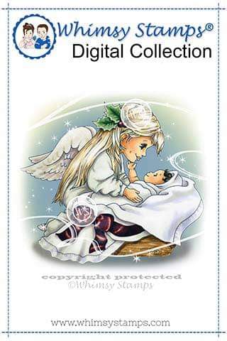 Touched by Love - Digital Stamp - Whimsy Stamps