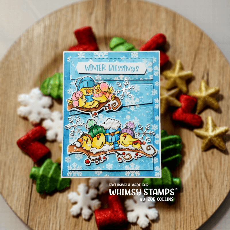 Warm Winter Birds Clear Stamps - Whimsy Stamps