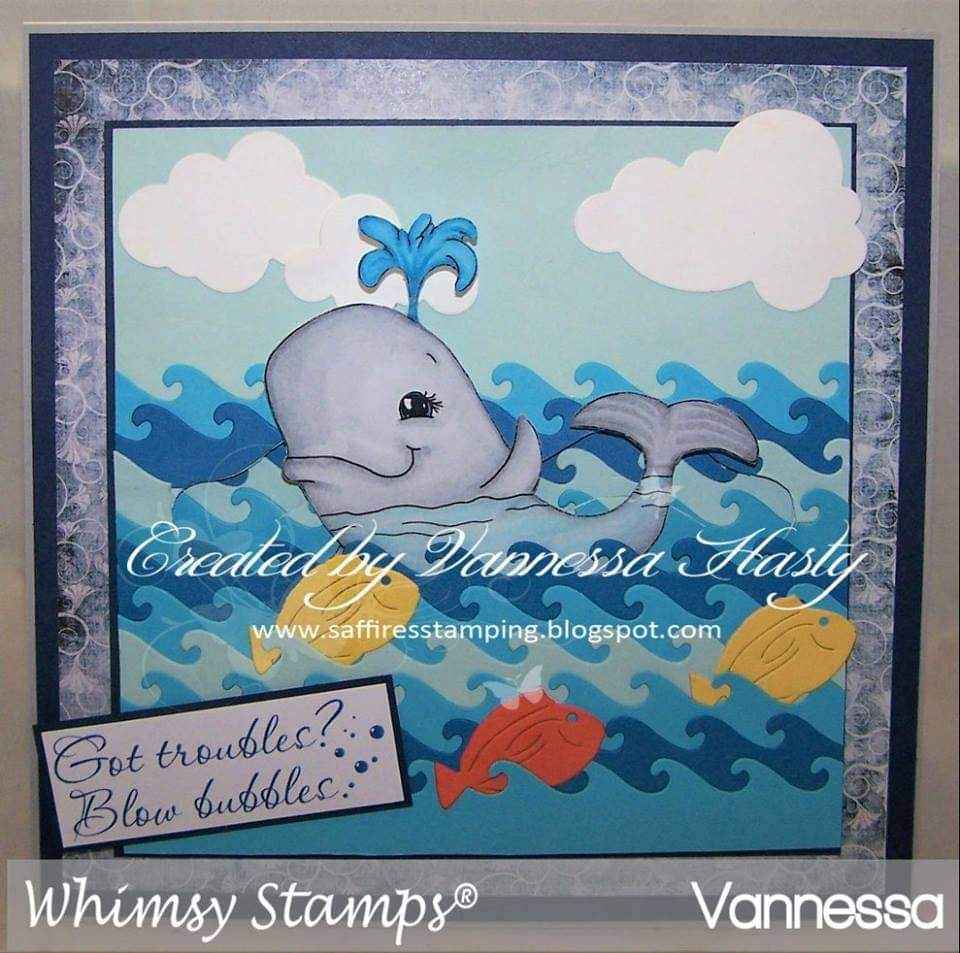 Winnifred Whale - Digital Stamp