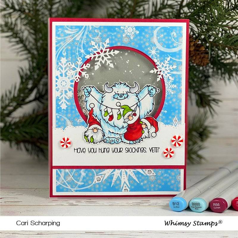 Yeti for Christmas Clear Stamps - Whimsy Stamps