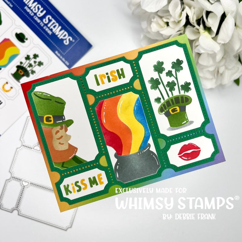 *NEW Terrific Tickets St. Patrick's Day Layering Stencil - Whimsy Stamps