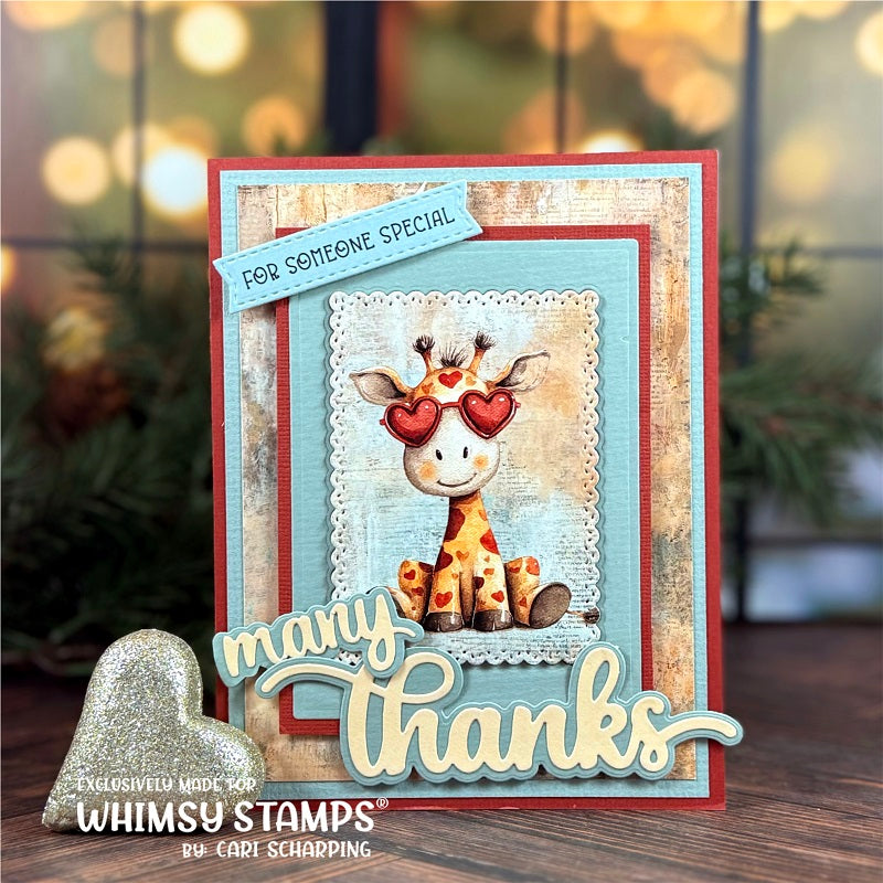 *NEW Quick Card Fronts - Heartfelt Giraffes 2