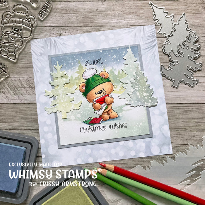 *NEW Teddy Bear Christmas Sweets Clear Stamps - Whimsy Stamps