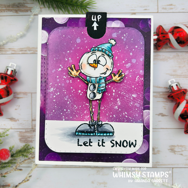 **NEW Snowman - NoFuss Masks - Whimsy Stamps