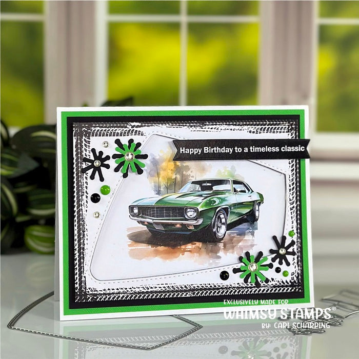 **NEW Quick Card Fronts - Classic Cars - Whimsy Stamps