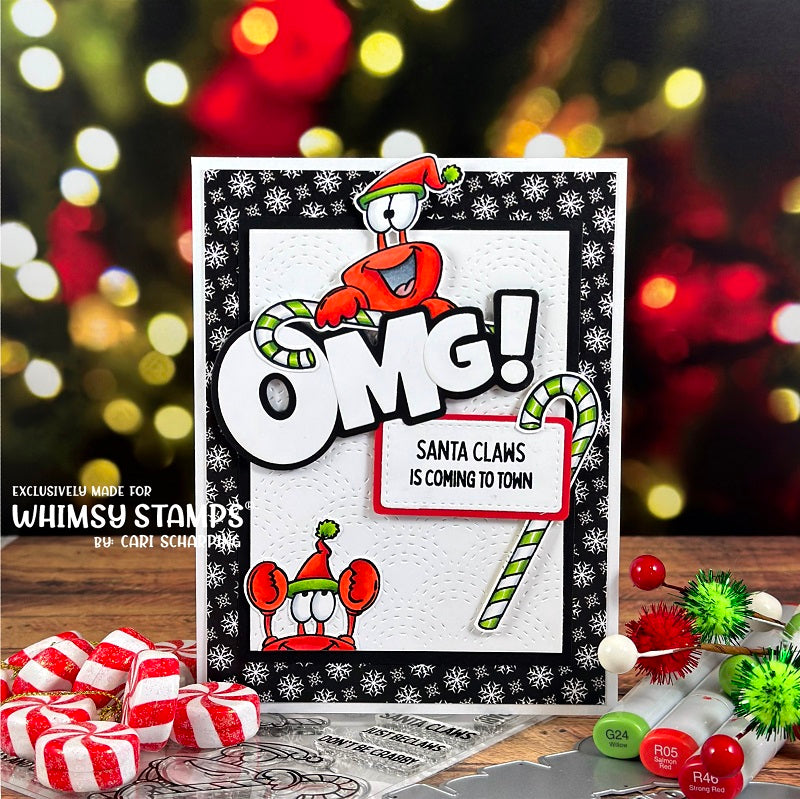 **NEW Santa Claws Clear Stamps - Whimsy Stamps